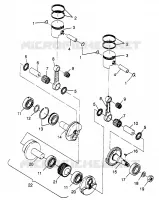 PISTON   CRANKSHAFT 500 EFI 0973774 (4938423842C007)