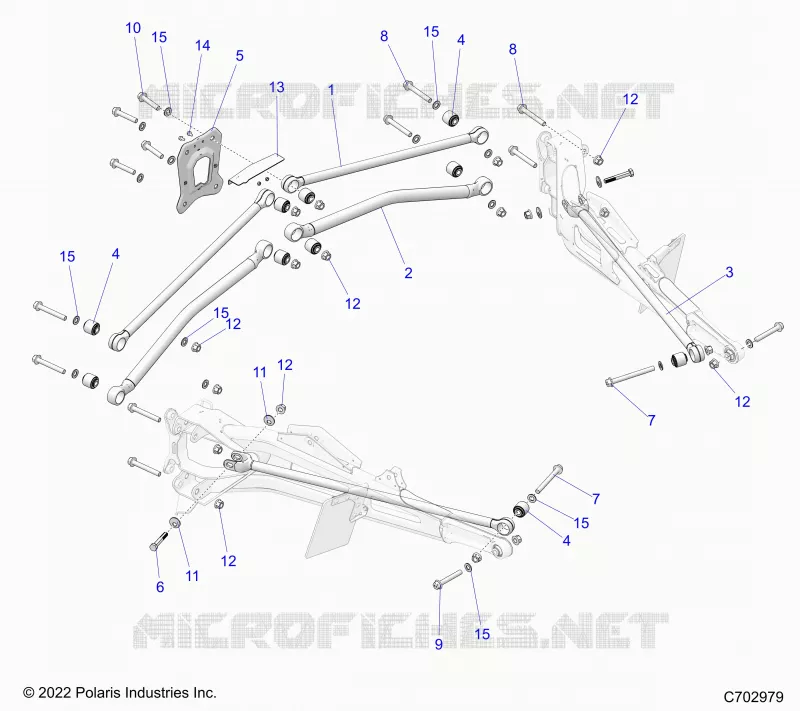 REAR SUSPENSION TRAILING ARMS MOUNTING, PREMIUM