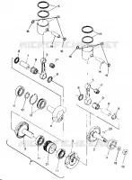 PISTON AND CRANKSHAFT 500 AND 500 CLASSIC (4915411541038A)