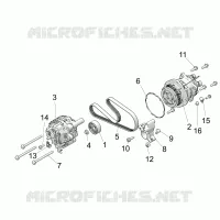 ENGINE, ALTERNATOR AND COMPRESSOR