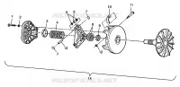DRIVE CLUTCH MAGNUM 2X4 W98AA42A (4945524552B011)