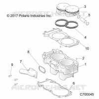CYLINDER AND PISTON