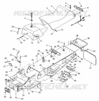 TUNNEL AND SEAT ASSEMBLY LITE 0943433,STARLITE 0943427 AND  LITE DELUXE 094 (4924992499001A)