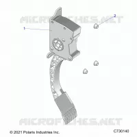 ENGINE, THROTTLE PEDAL