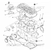 CYLINDER 500 CARB 0962764, 500 CARB SKS 0962564,  EUROPEAN 500 CARB SKS E96 (4931873187C012)