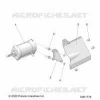 STARTER MOTOR/SHIELD
