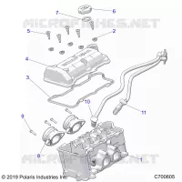 ENGINE, THROTTLE BODY AND VALVE COVER