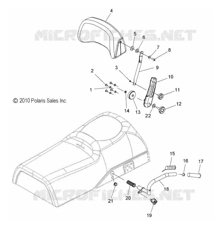 BACKREST AND GRABHANDLES
