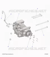 DRIVE TRAIN, GEARCASE, REAR, MOUNTING