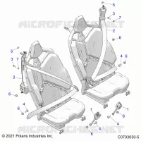 SEAT BELT MOUNTING, REAR, STANDARD -Z22R4E92AD/AJ (C0703030-5)