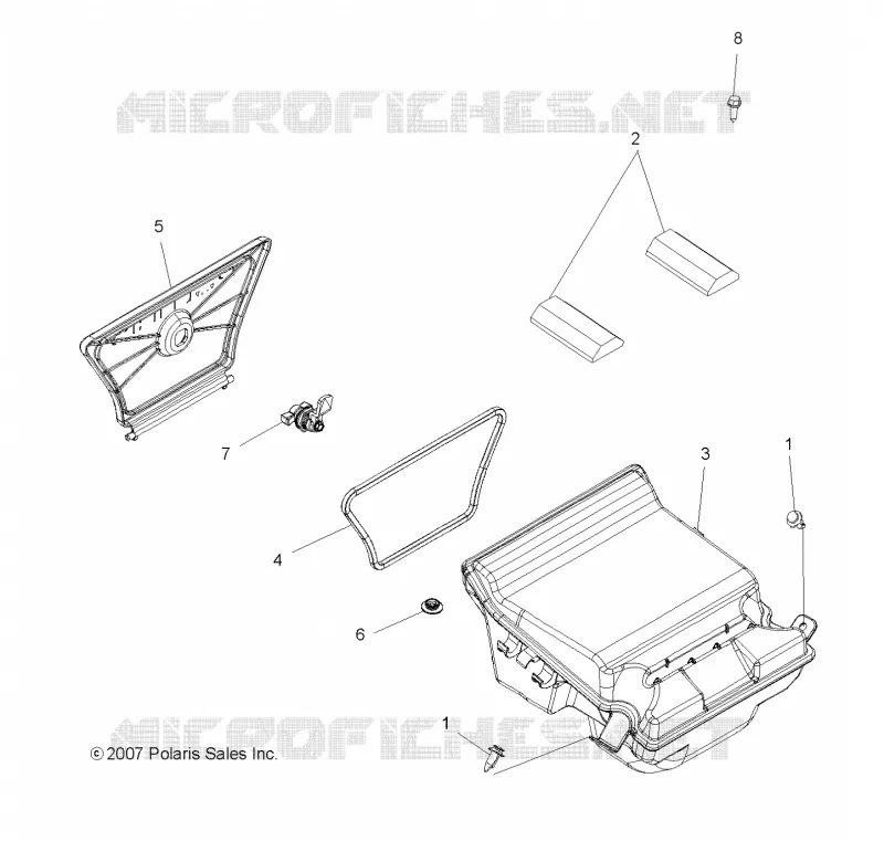 REAR BODYWORK STORAGE BOX