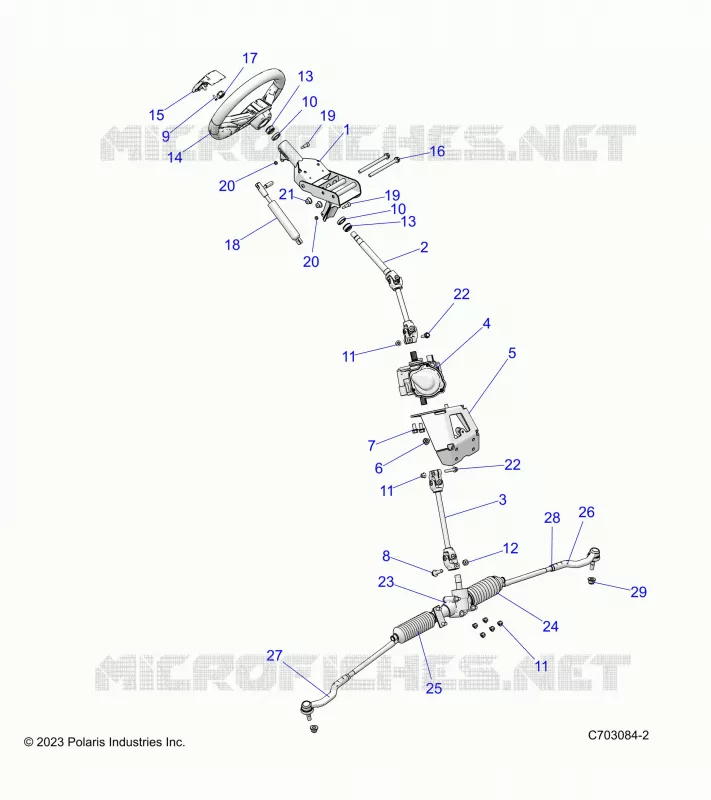 POWER STEERING  ASM. -Z23N4V99AL/BL/AR/BR (C703084-2)
