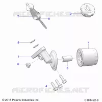 OIL FILTER AND DIPSTICK
