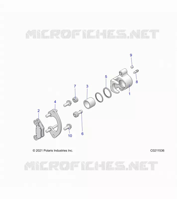 BRAKES, FRONT BRAKE CALIPER