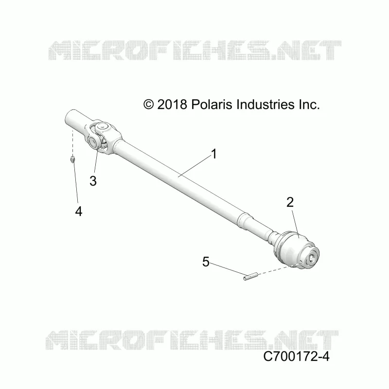 DRIVE TRAIN, FRONT PROP SHAFT
