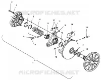 DRIVE CLUTCH 500 EFI SKS 0962574, 500 EFI RMK 0962974, AND EUROPEAN 500 EFI (4931983198C001)