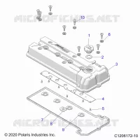 ENGINE, VALVE COVER