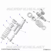 SUSPENSION, REAR SHOCK MOUNTING