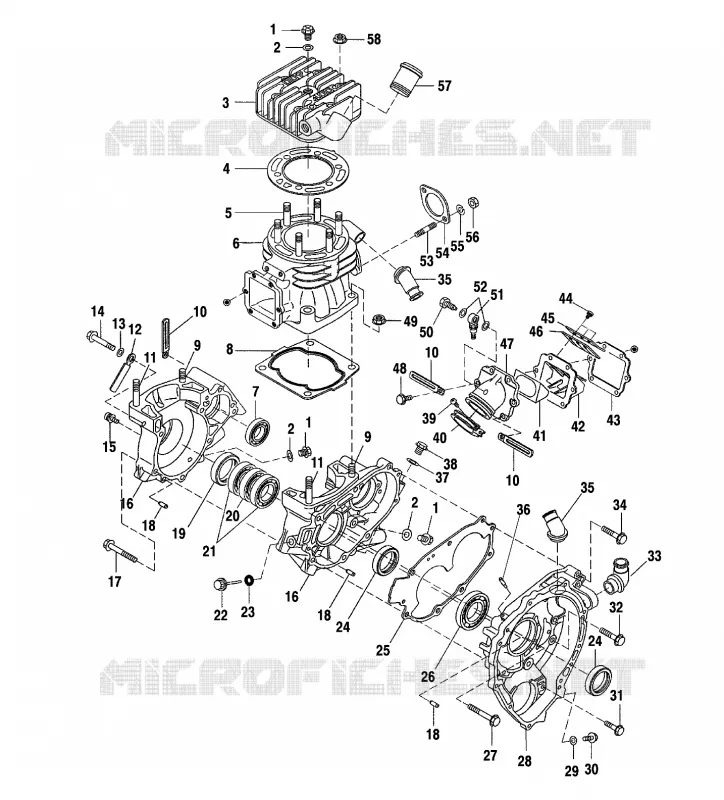 CRANKCASE AND CYLINDER