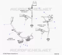 ELECTRICAL, WIRE HARNESS, HOOD, ELECTRIC START