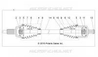 DRIVE TRAIN, FRONT DRIVE SHAFT