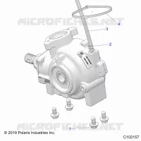 DRIVE TRAIN, GEARCASE MOUNTING, FRONT