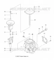 ENGINE, CARBURETOR, UPPER