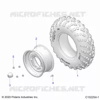 WHEELS, FRONT TIRE