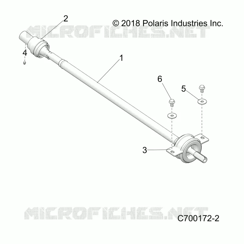 DRIVE TRAIN, REAR PROP SHAFT