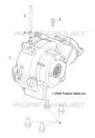 DRIVE TRAIN, FRONT GEARCASE MOUNTING
