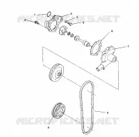 WATER PUMP 440 XCR / 0931760 (4923022302031A)