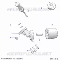 OIL FILTER AND DIPSTICK