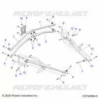 REAR SUSPENSION TRAILING ARMS MOUNTING