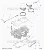CYLINDER AND PISTON