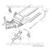 CHASSIS, CLUTCH GUARD AND FOOTRESTS