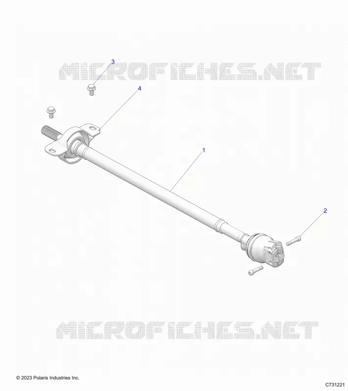DRIVE TRAIN, FRONT PROP SHAFT