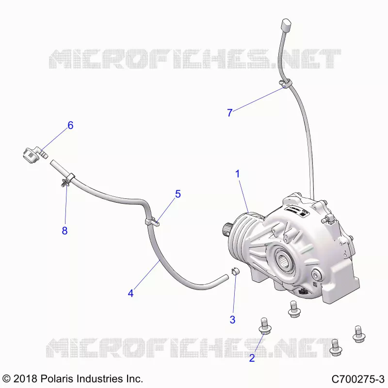 DRIVE TRAIN, FRONT GEARCASE MOUNTING
