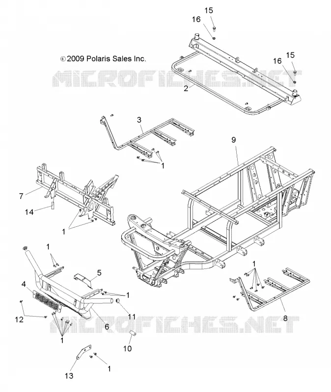 CHASSIS, FRAME AND FRONT BUMPER