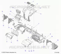 DASHBOARD, UPPER AND A-PILLERS