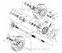 REAR WHEEL DRIVE ASSEMBLY 4X4 300 W958130 (4930183018C006)