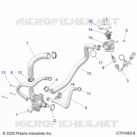 ENGINE, WATERPUMP AND BYPASS