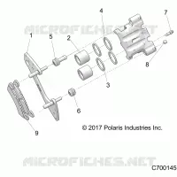 BRAKES, REAR CALIPER