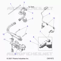 FUEL SYSTEM, RAIL, LINES AND THROTTLE BODY