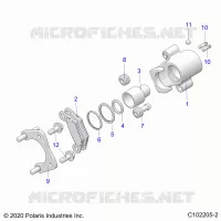 BRAKES, REAR CALIPER