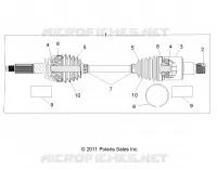 DRIVE TRAIN, REAR HALF SHAFT