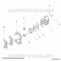 BRAKES, REAR CALIPER