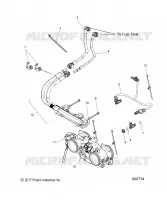 FUEL SYSTEM, RAIL, LINES AND THROTTLE BODY