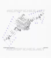ENGINE, MOUNTING & LONG BLOCK