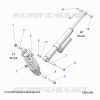 SUSPENSION, SHOCK MOUNTING, REAR SUSP.