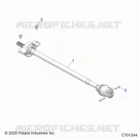 DRIVE TRAIN, FRONT PROP SHAFT